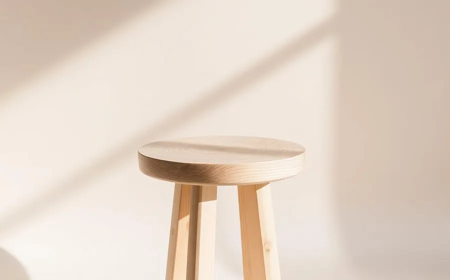 Oken Stool - Solid White Oak
